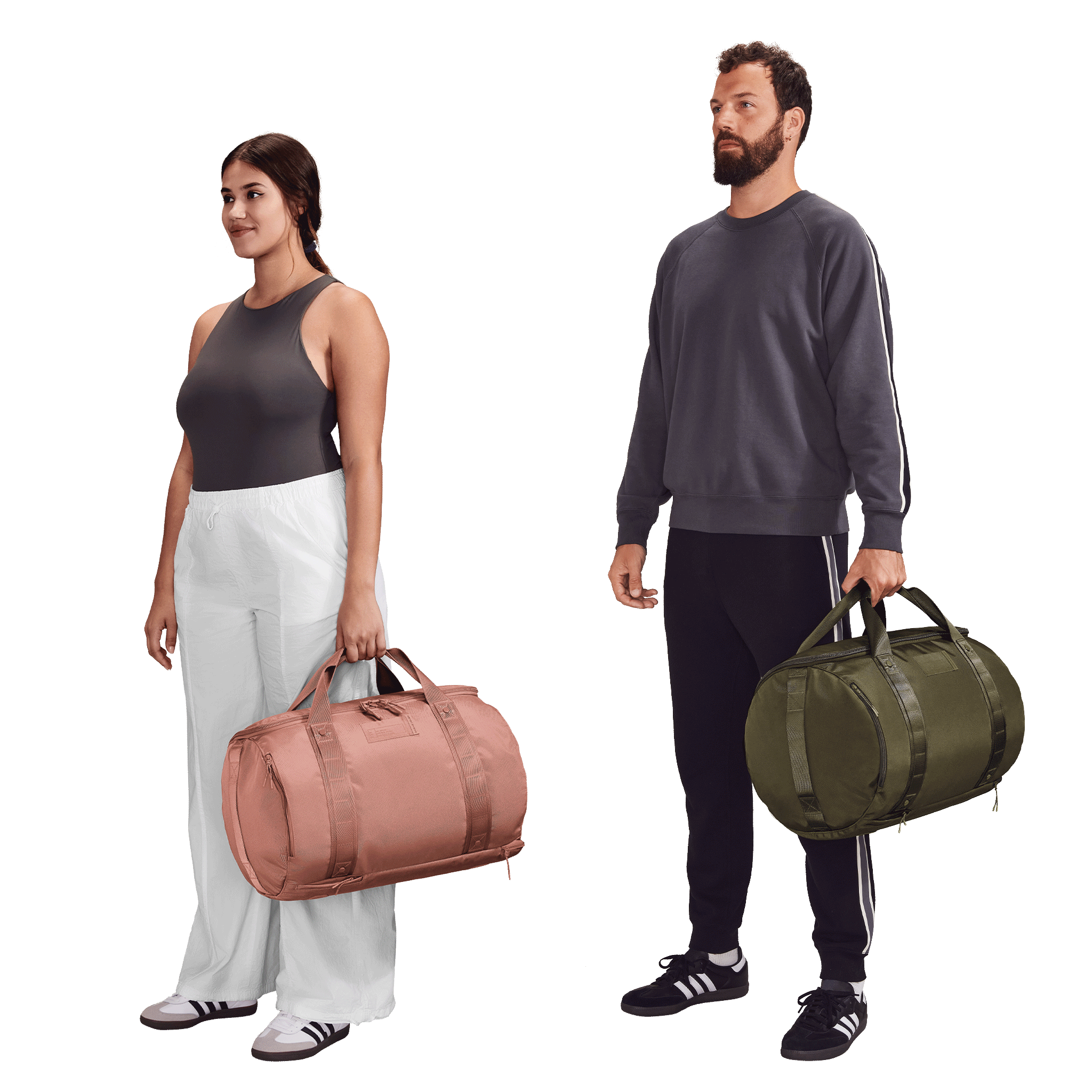 Denver Convertible Duffle in Dark Moss. Large - Image 9