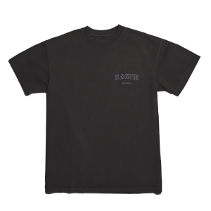 Varsity Logo T-shirt in Onyx. Large