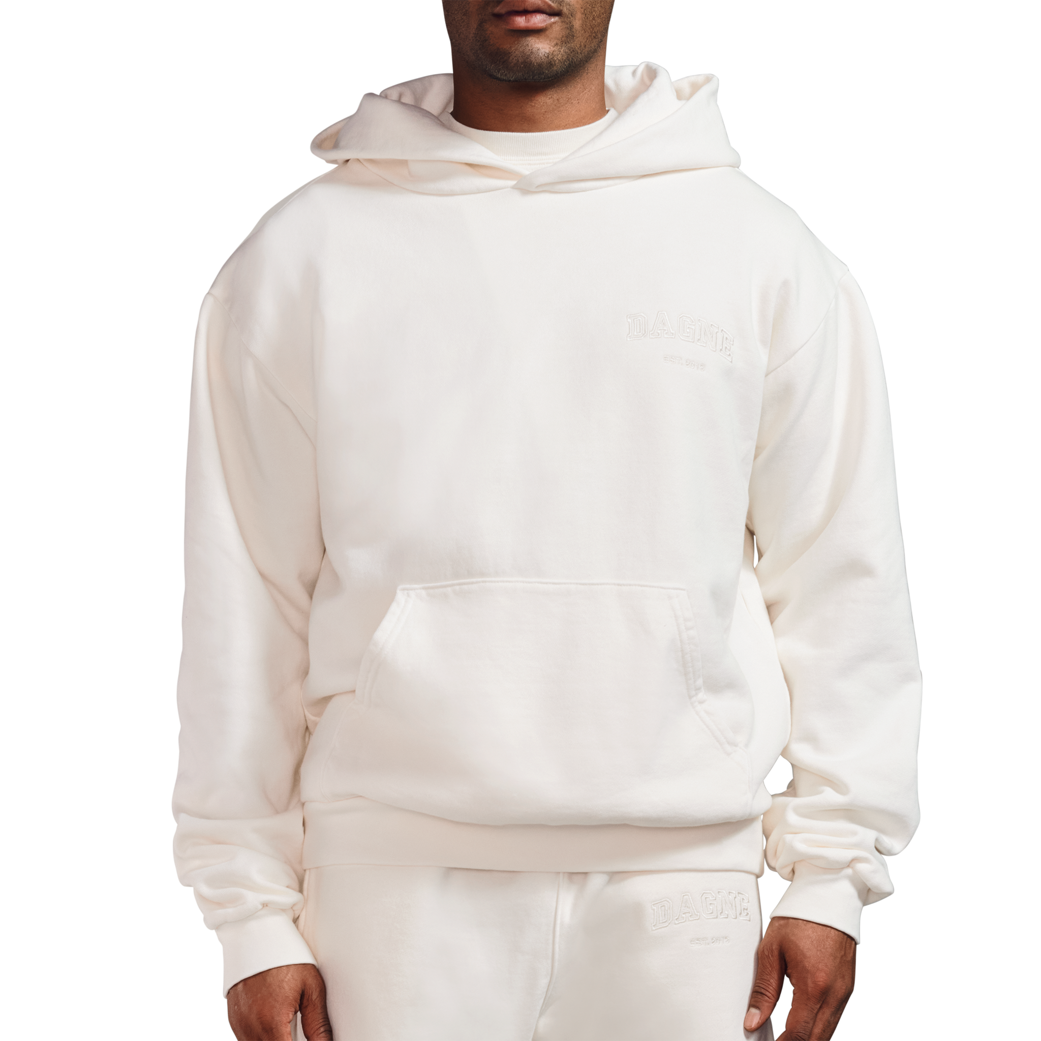 Varsity Logo Hoodie in Moonbeam. XL - Image 6