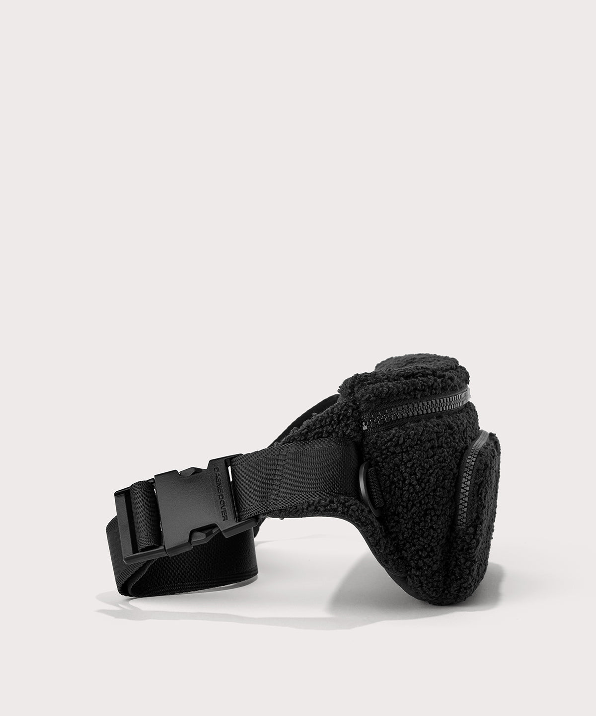 Jax Large Fanny Pack in Onyx Shearling - Image 3