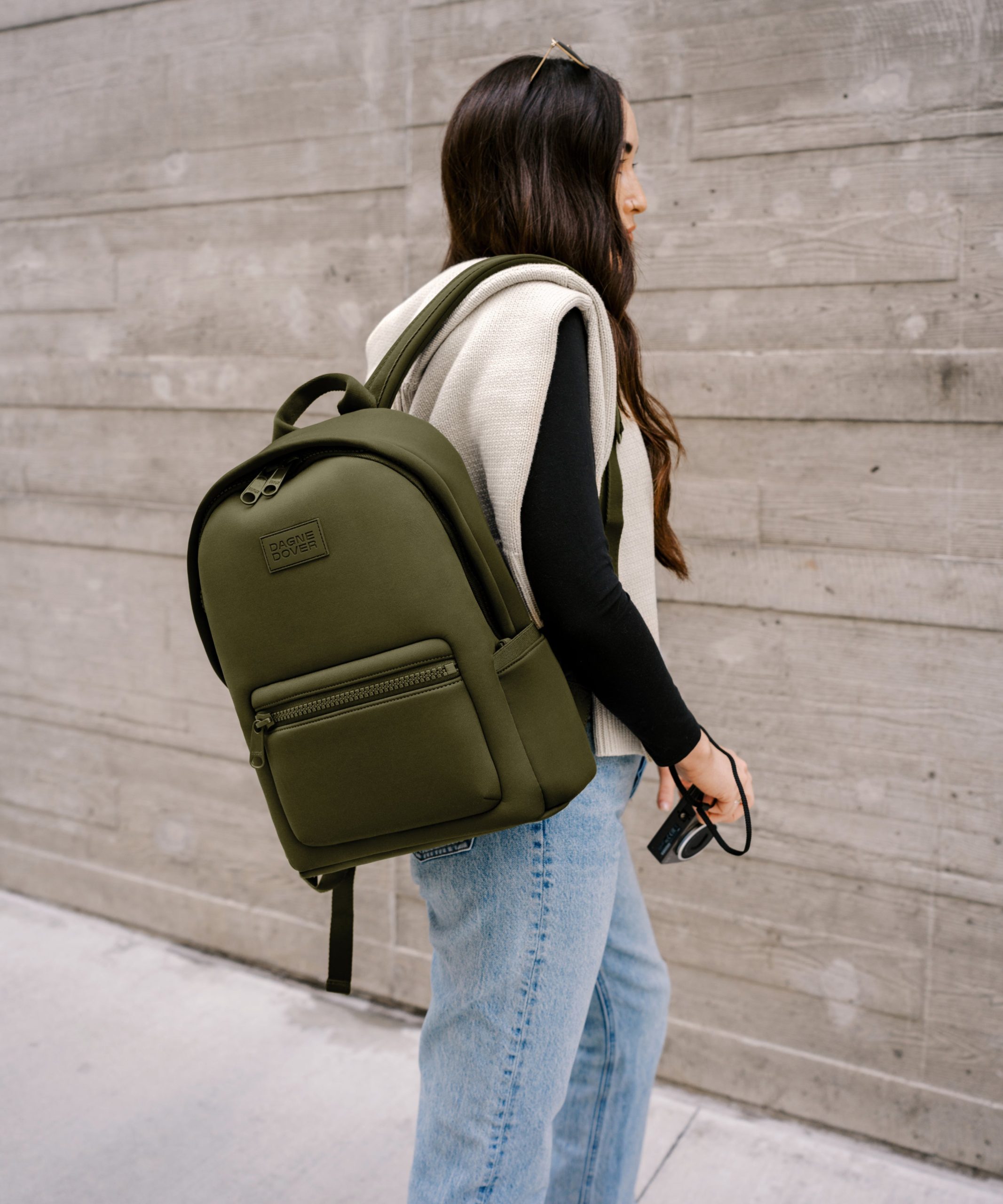 Dakota Backpack in Heather Grey. Medium - Image 2