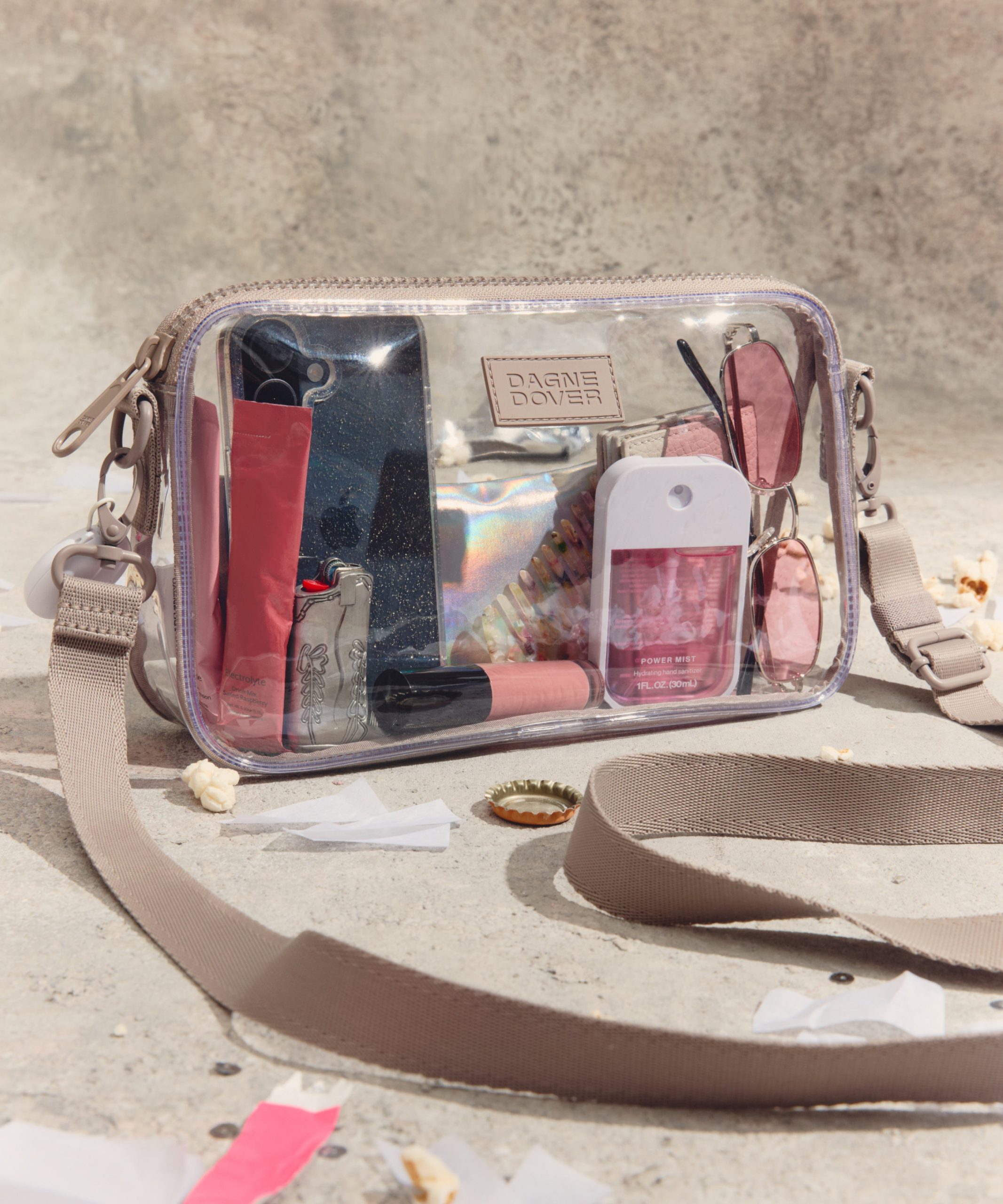 Nora Stadium Shoulder Bag in Clear - Image 7
