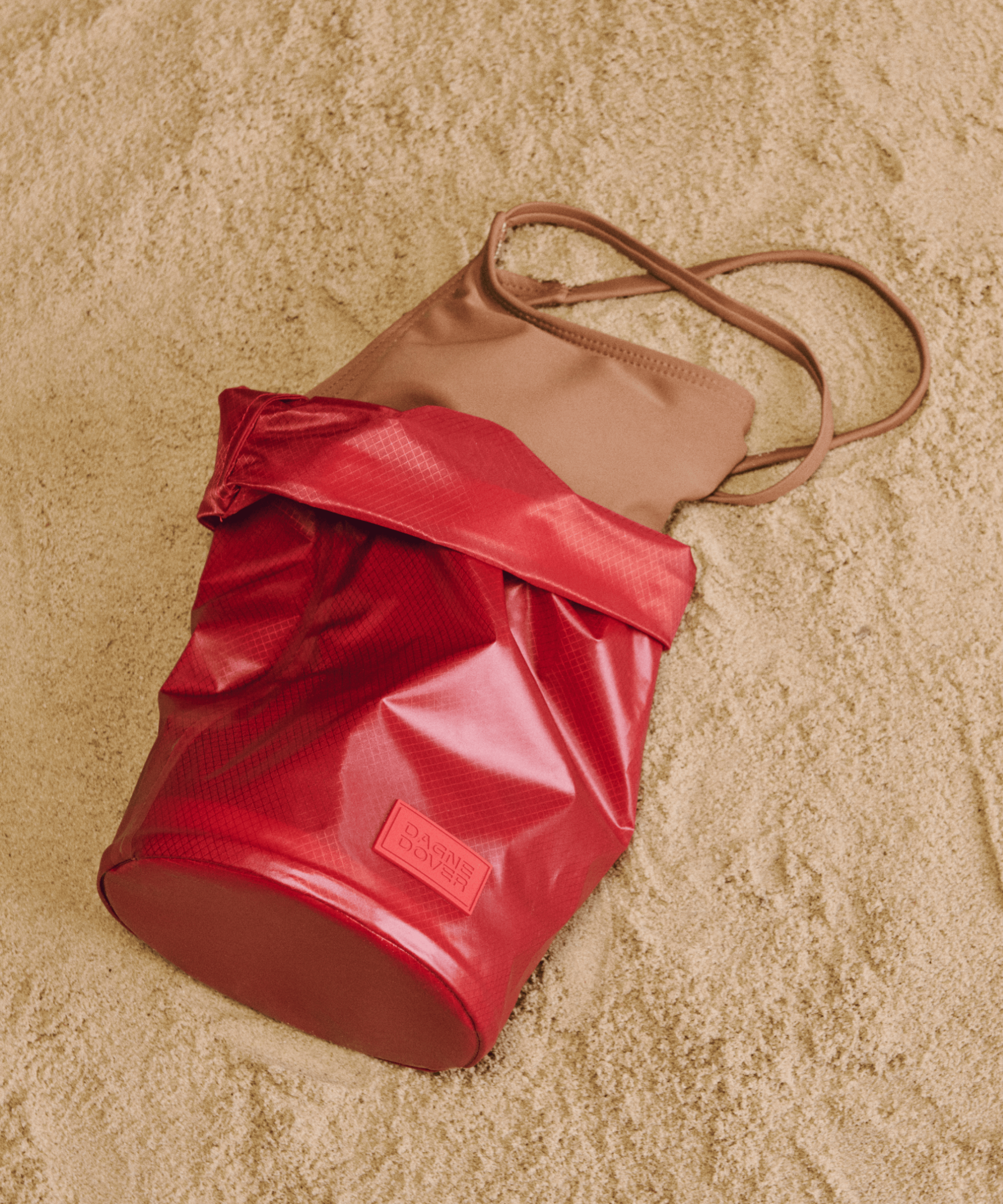 Rae Roll-Top Dry Bag in Cherry - Image 6