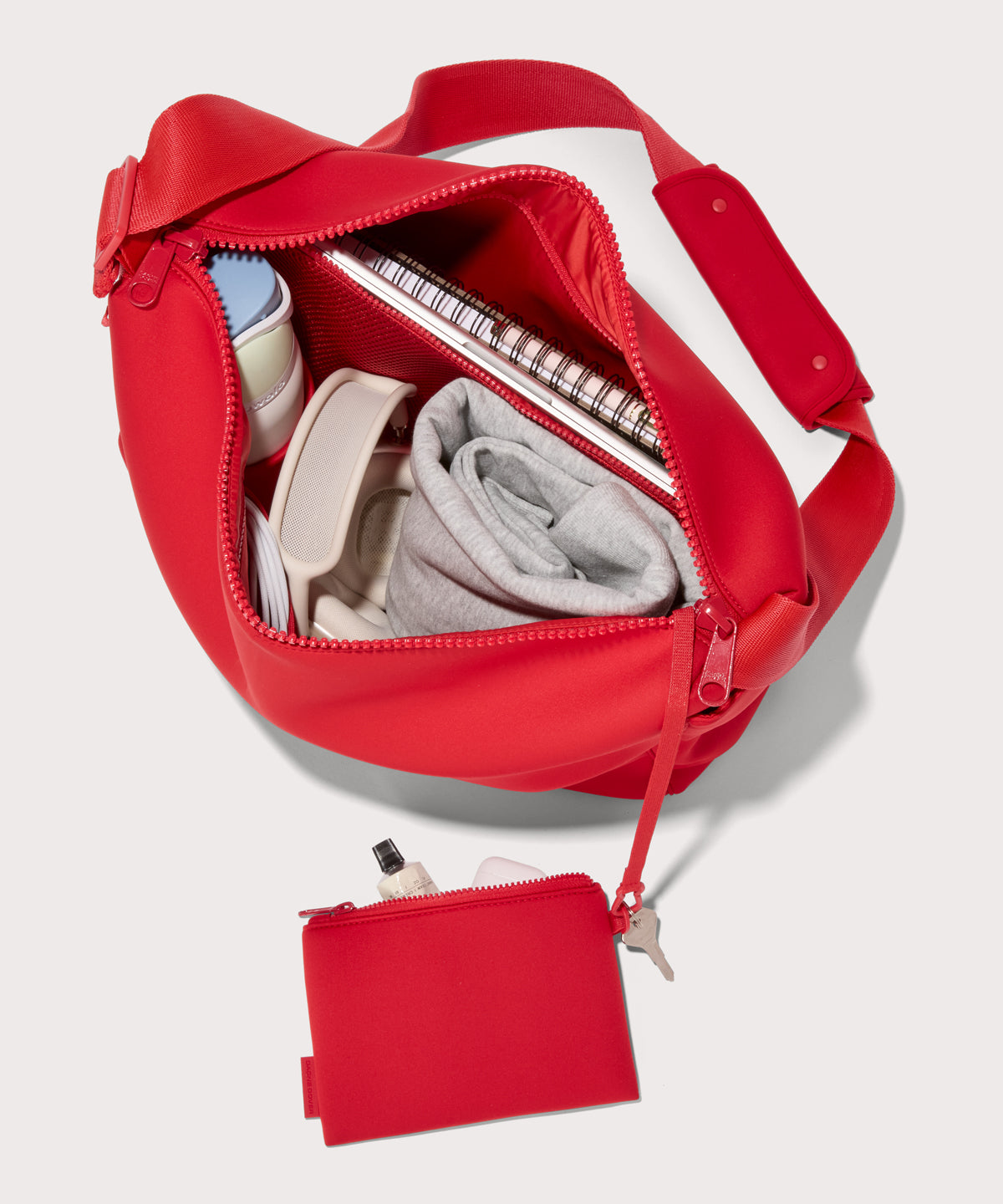 Enzo Messenger Bag in Cherry - Image 2