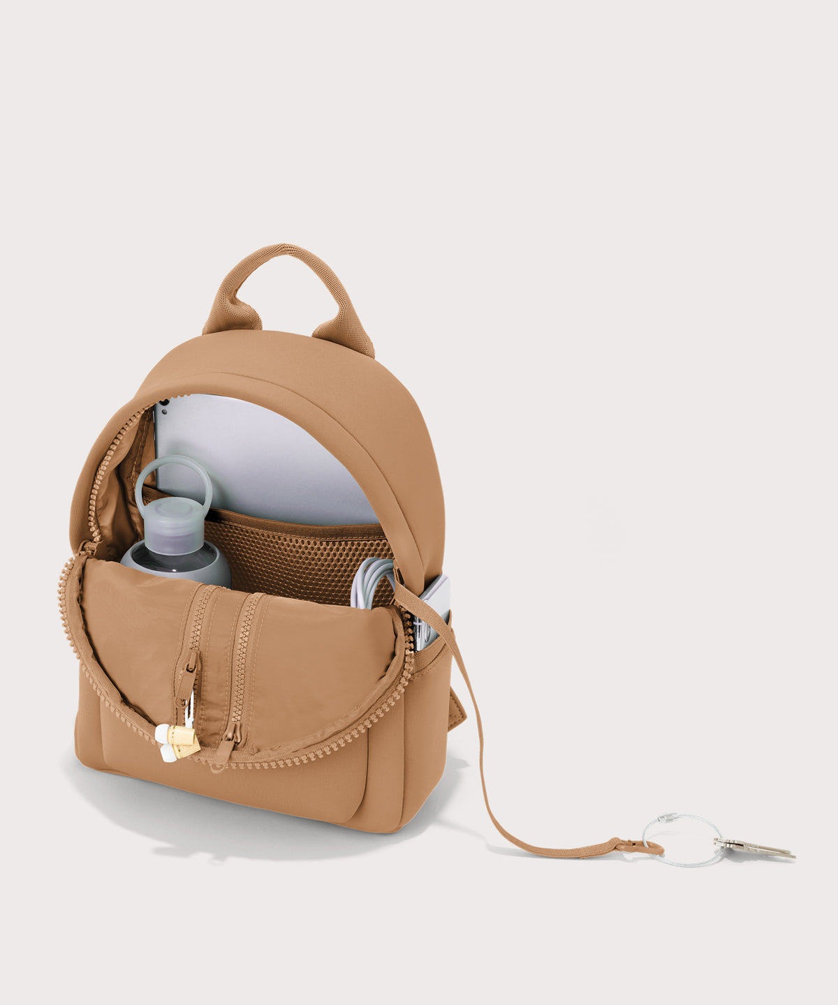Dakota Backpack in Camel. Small - Image 3