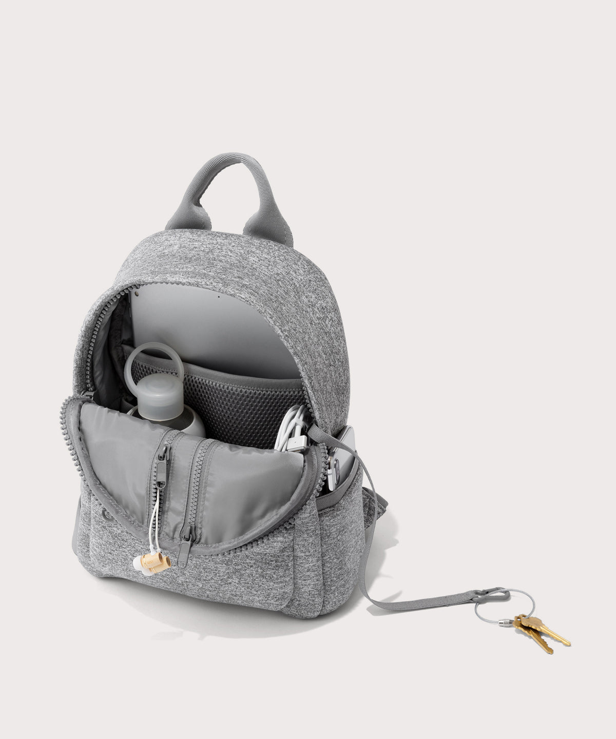 Dakota Backpack in Heather Grey. Small - Image 3