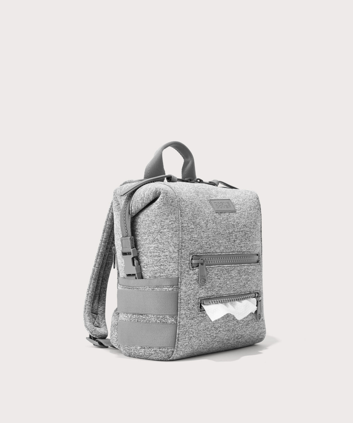 Indi Diaper Backpack in Heather Grey. Small - Image 6