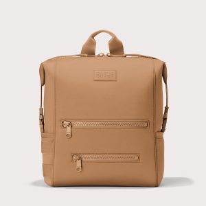 Indi Diaper Backpack in Camel. Large
