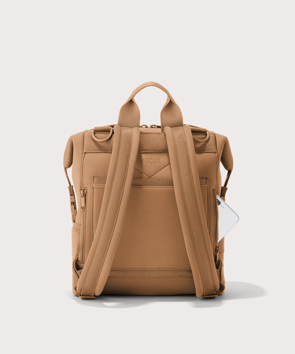 Indi Diaper Backpack in Camel. Medium - Image 5
