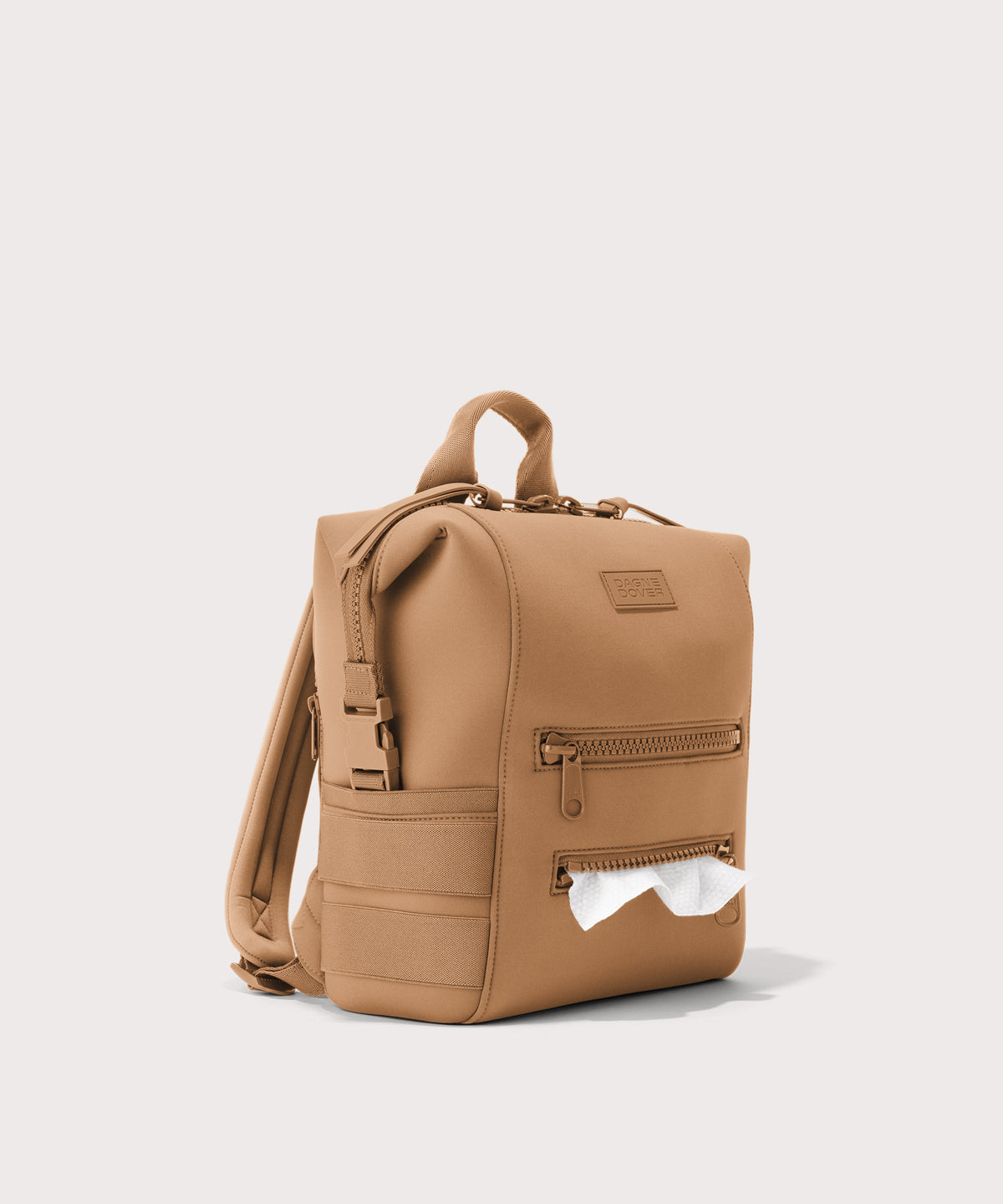 Indi Diaper Backpack in Camel. Small - Image 6