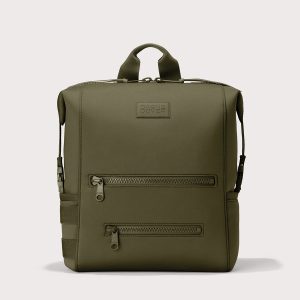 Indi Diaper Backpack in Dark Moss. Large