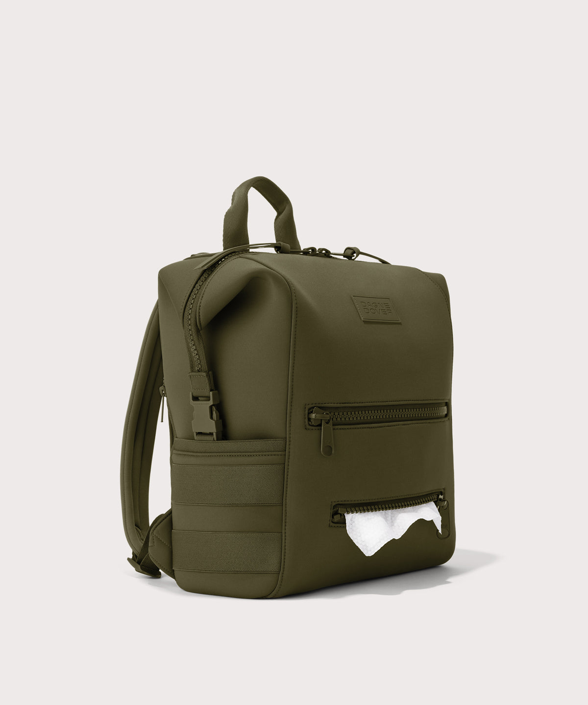 Indi Diaper Backpack in Dark Moss. Medium - Image 7