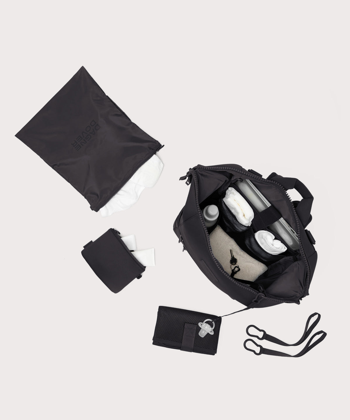 Indi Diaper Backpack in Onyx. Large - Image 3