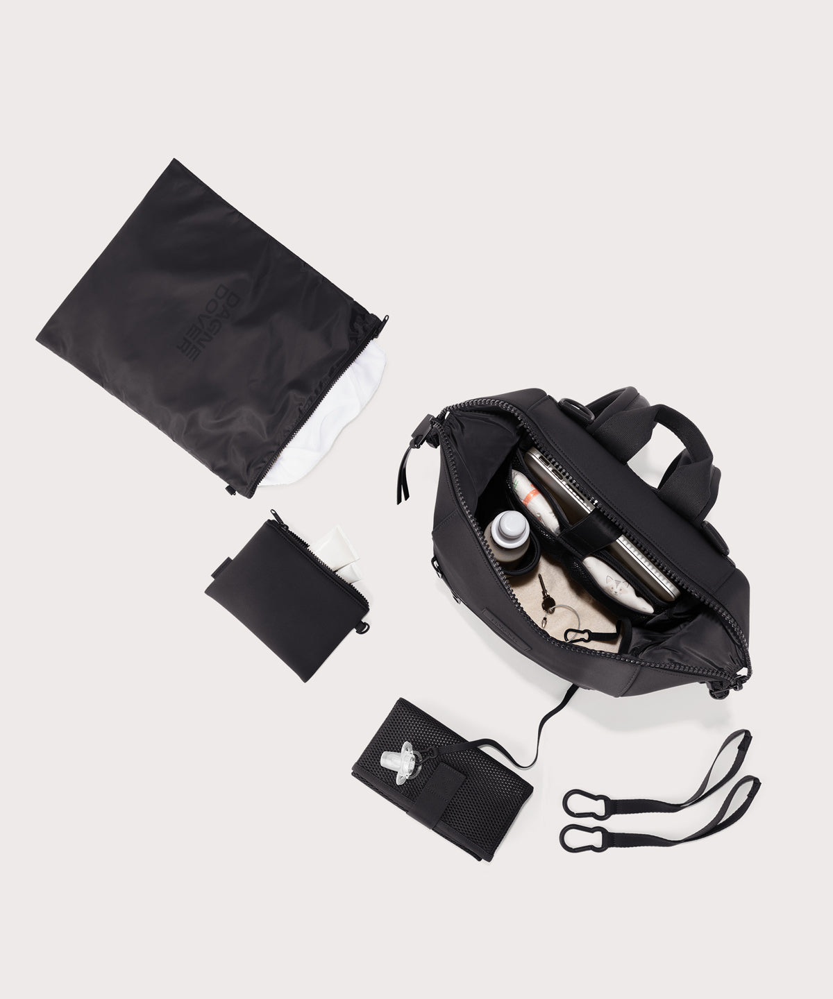 Indi Diaper Backpack in Onyx. Medium - Image 3