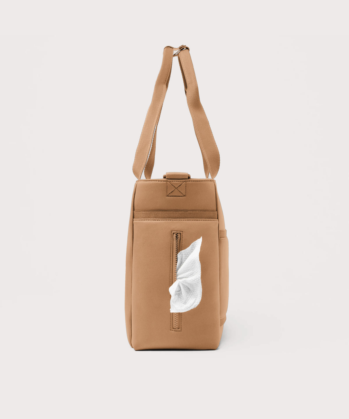 Wade Diaper Tote in Camel - Image 6