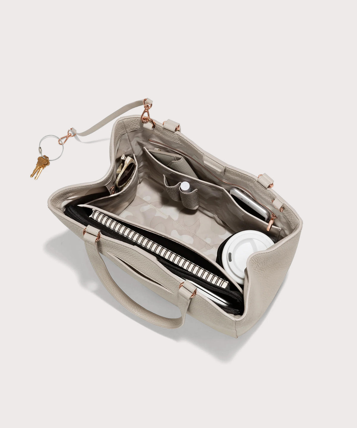 Allyn Tote in Bone. Medium - Image 2