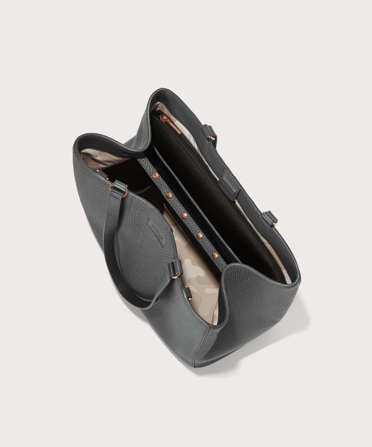 Allyn Tote in Graphite. Large - Image 6