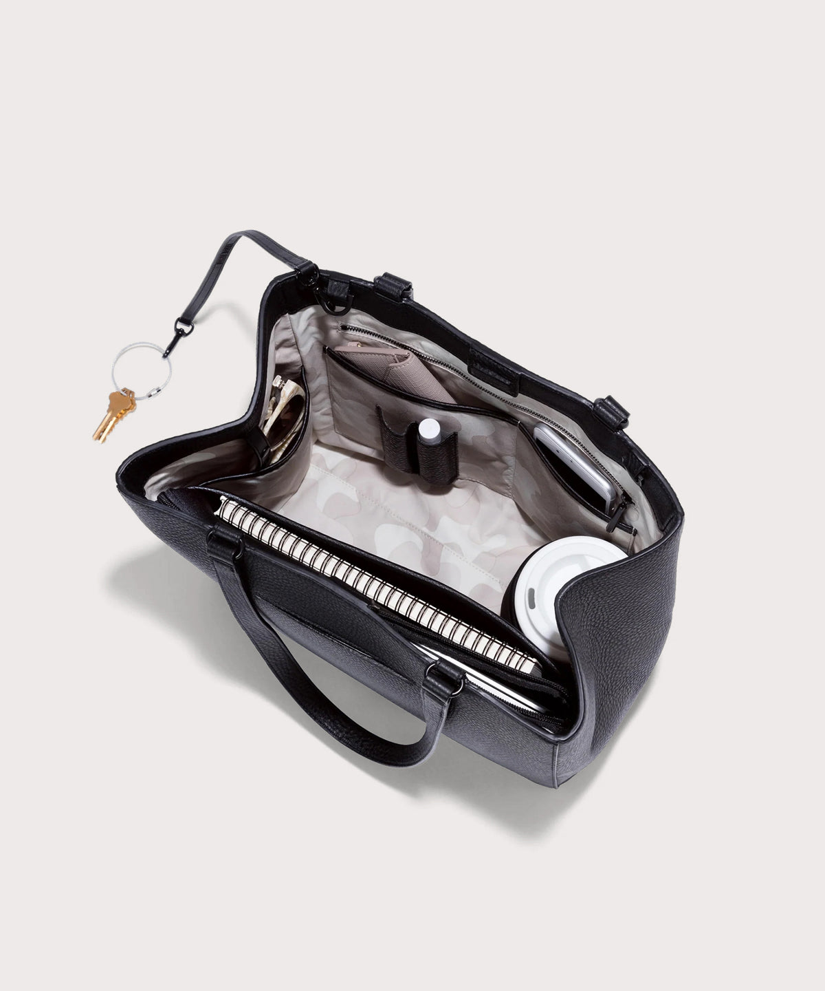 Allyn Tote in Onyx. Medium - Image 2