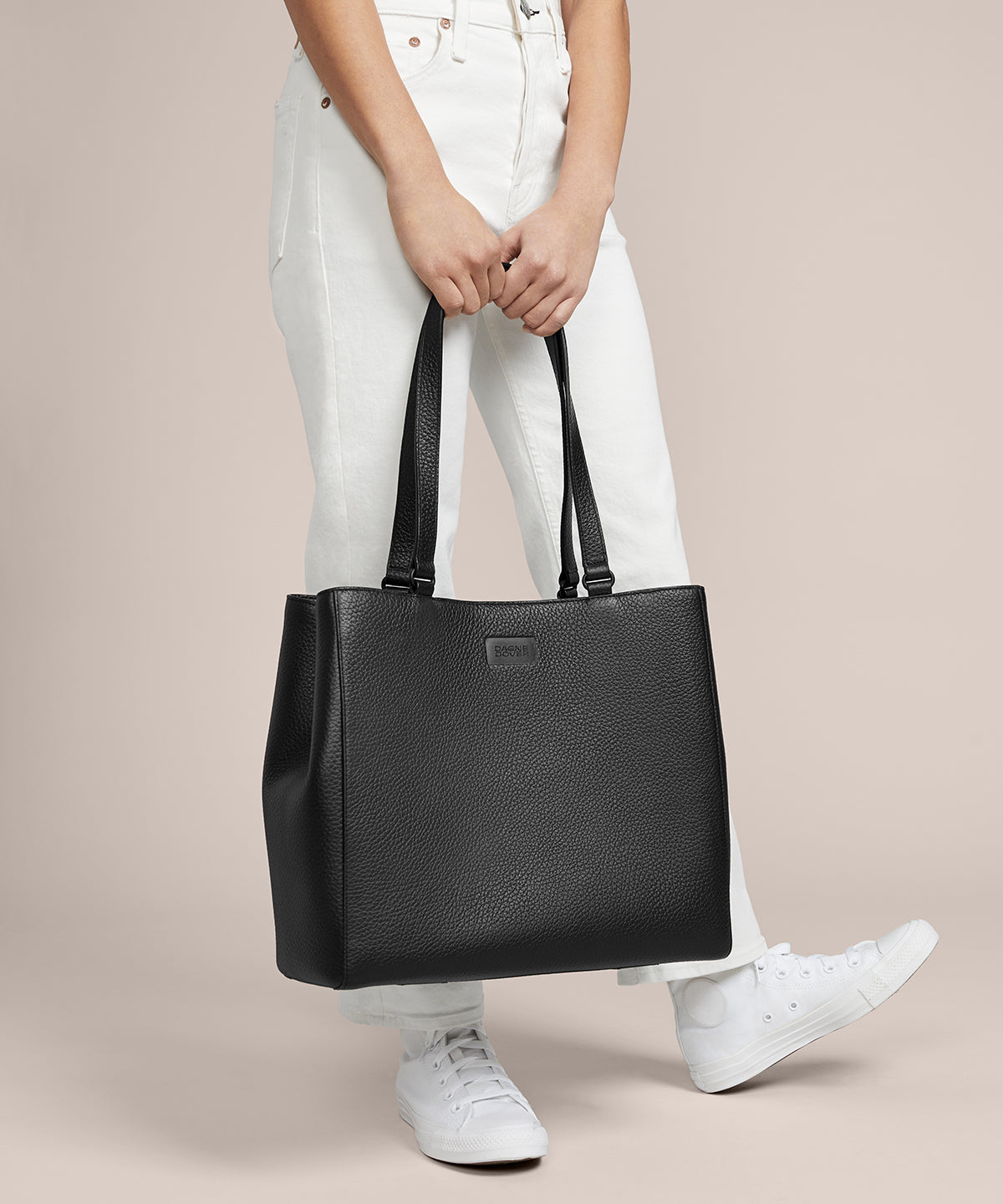Allyn Tote in Onyx. Medium - Image 8