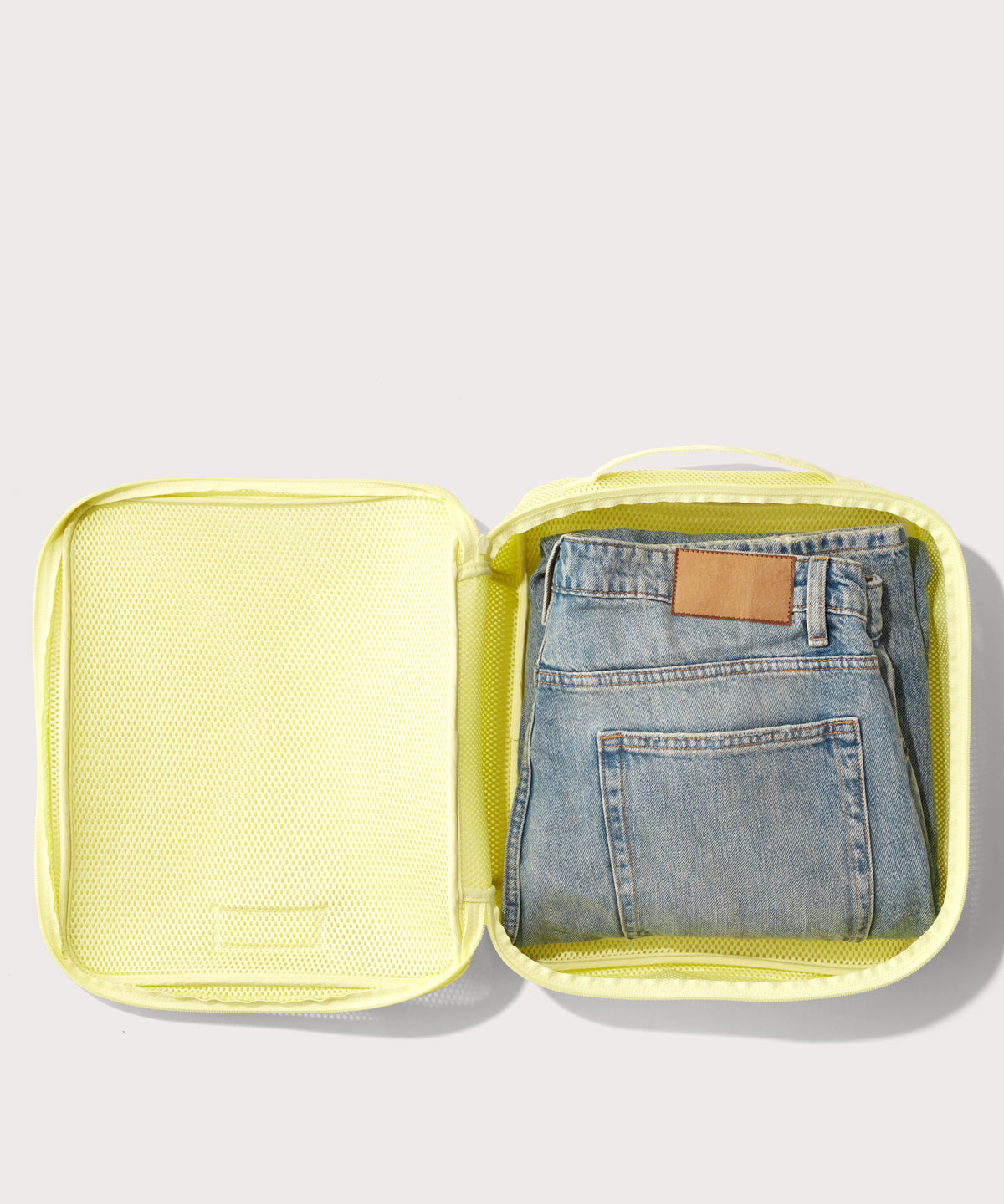 Roma Packing Cube in Citrine Air Mesh. Large - Image 2