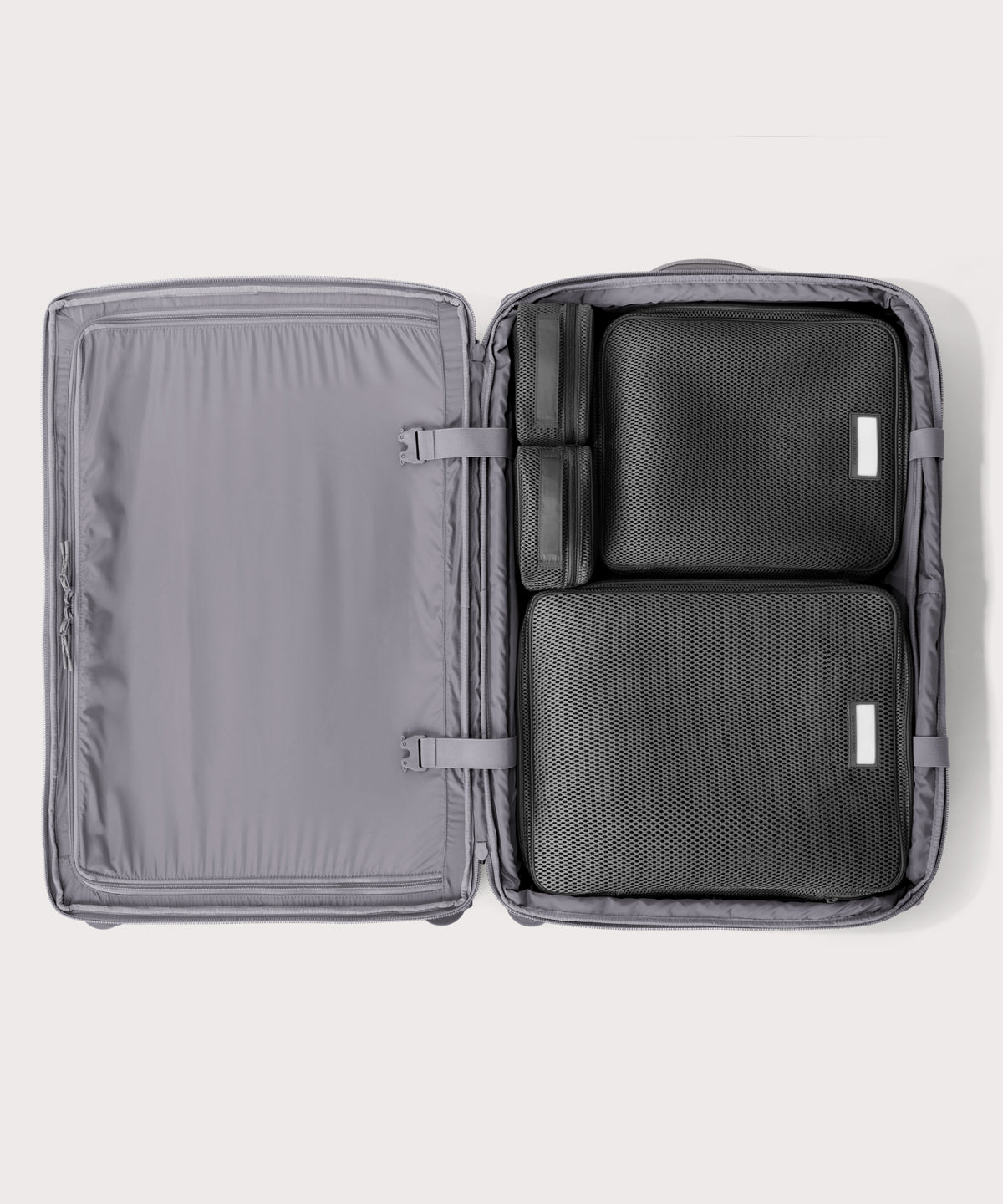 Sydney Checked Luggage in Ash. Larger - 28.5 inch - Image 2