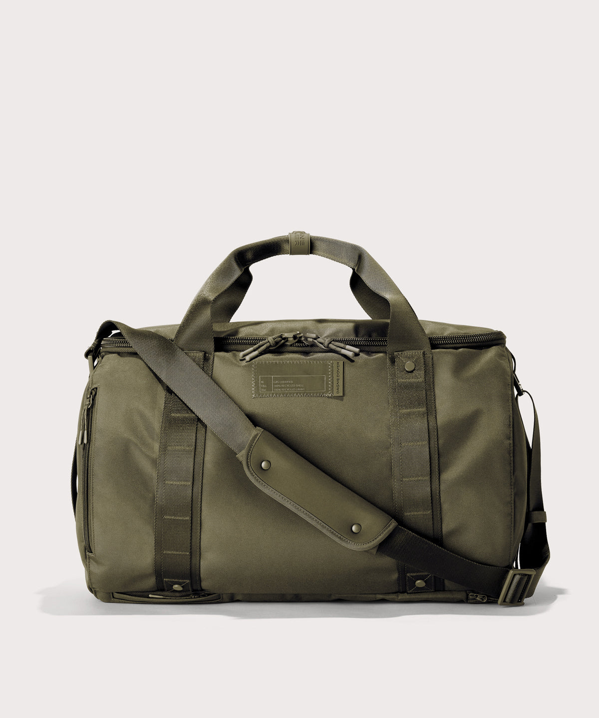 Denver Convertible Duffle in Dark Moss. Large